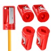 Dplolng 4 Pack Carpenter Pencil Sharpener,Flat Pencil Sharpener Construction Pencils