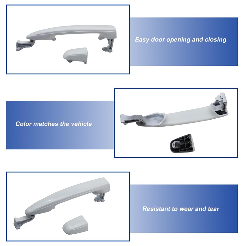 FZJDSD Rear Left or Right Side White Sliding Door Handle
