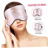 WOONEKY Weighted Sleep Eye Mask Decorative Silk Sleeping Blindfold Light