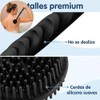 Negro Limpiador de Espalda de Silicona Cepillo de Ba?o para