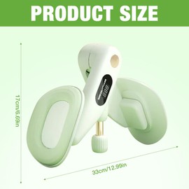 Oberschenkeltrainer, Beckenbodentrainer Für Frau, Trainingsgerät Für Weibliches Gesäß Mit Intelligenter Zähl (Grün)