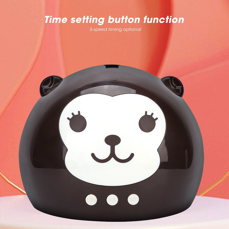 Cute Cartoon Monkey UV LED Nail Dryer 36W Gel Polish