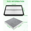 Dacall Activated Carbon Cabin & Engine Air Filter Set fit