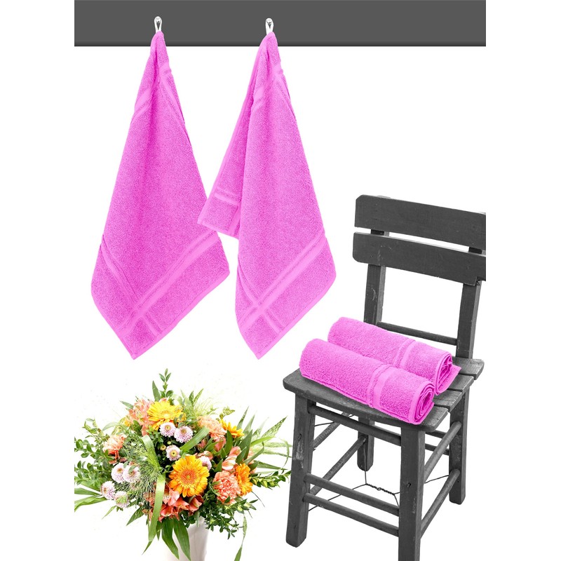 Lashuma Tea Towels Pink Lotus London 4 x Kitchen Drying