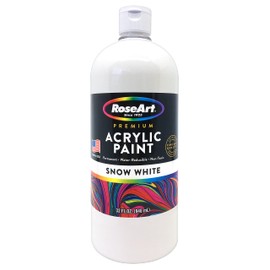 RoseArt Acrylic Paint Snow White 32oz Bottle