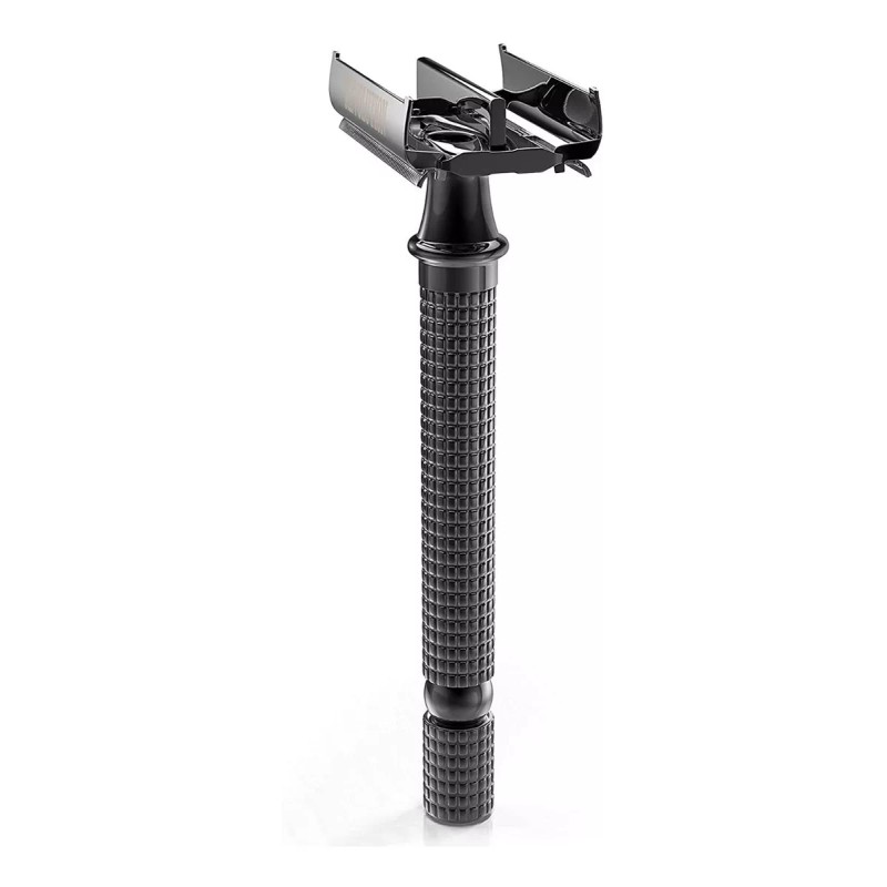 Shaving Revolution Rastrillo Doble Filo Con Mango Largo, Acero Inoxidable
