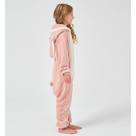 YLLSOPHAN Boys Girls Unisex Animal Pattern Cow Dinosaur Frog Koala Bunny Panda Onesie Pyjamas Sleepsuit Soft Fleece Extra Thickness (UK, Age, 2 Years, 3 Years, Regular, Bunny)