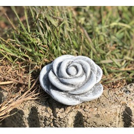 stoneandstyle Small Stone Blossom (2.5 x 7 x 7 cm) Frost- and Weatherproof Cast Stone up to -30 °C
