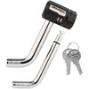 Master Lock Receiver Lock, 1/2 in. and 5/8 in. Swivel Head, Weather Resistant Trailer Coupler Locking Hitch Pin with Keys for Protecting Trailers, RVs, 2866DAT