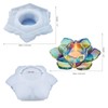 Palksky Lotus Tealight Candles Holders Resin Mold, Flower Candlestick Epoxy