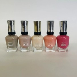 Sally Hansen Set of 5 Sally Hansen Complete Salon Manicure Glitter Nail Polish Assorted Color