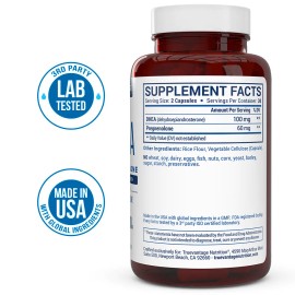Trueadvantage Nutrition Extra Strength DHEA 100mg Supplement with Pregnenolone 60mg