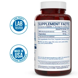 Trueadvantage Nutrition Extra Strength DHEA 100mg Supplement with Pregnenolone 60mg