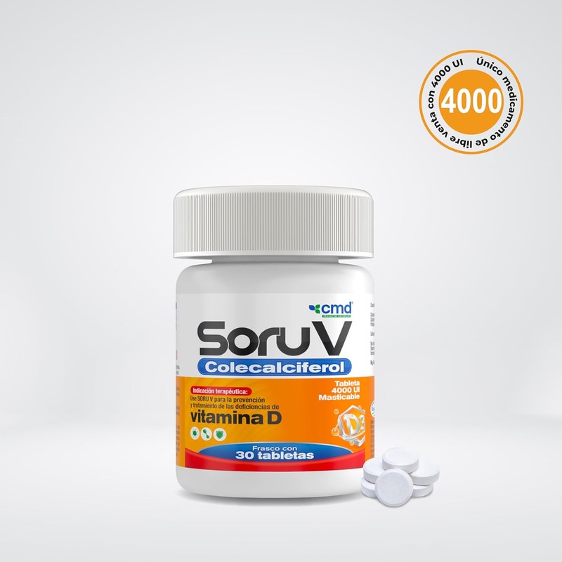 CMD Soru-V Vitamin D3 (Cholecalciferol) 30 Tablets - Bone &