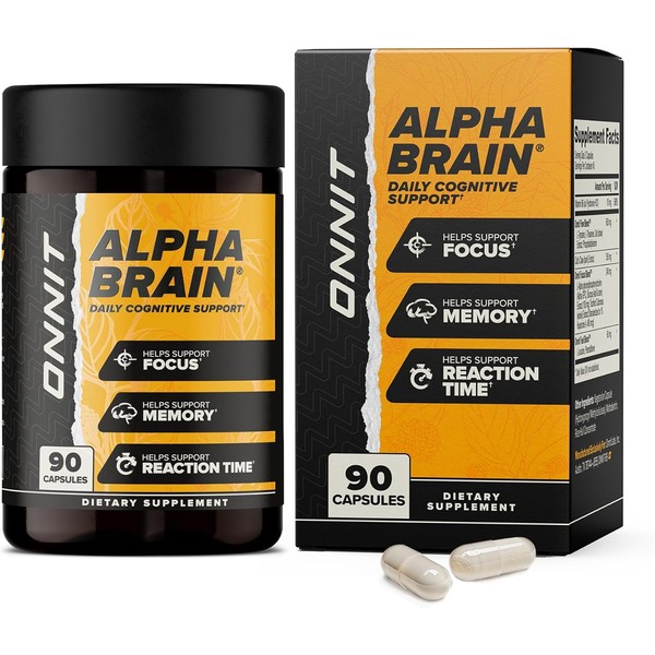 ONNIT Alpha Brain Nootropic Brain Supplement for Men & Women