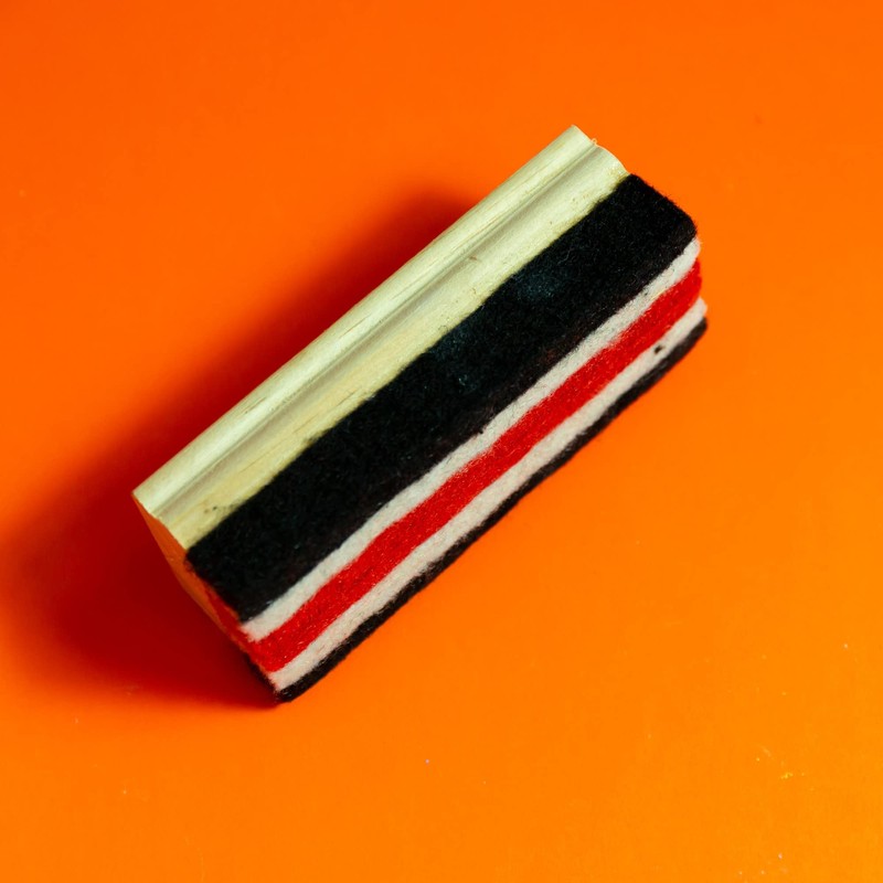 BAZIC Products Chalk Board Eraser, Wood Felt Blackboard and White