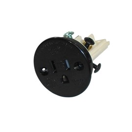 Sillites SCRMB Tamper-Resistant Self-Contained Receptacle 15 Amp 120 Volt Black