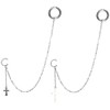 No Holes Needed, Chain Piercing, Chain, Earrings, Fake, Fake, Mouth