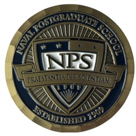 United States Navy USN Naval Postgraduate School NPS Monterey, CA Challenge Coin