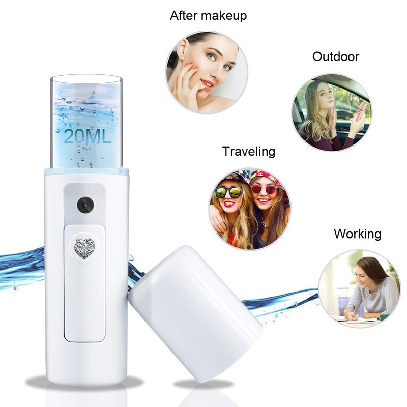 Nano Facial Mister Moisturizing Atomization Humidifier Cool Mist Facial Steamer