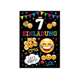 12 Invitations for 7th Children's Birthday Girls Boys Cool Invitations Seventh Birthday Girls Birthday Boys Birthday