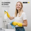 ThxToms 6 Pairs X-Large Cleaning Gloves, Reusable Natural Rubber Dish