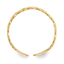 BillyTheTree Jewelry 14K Yellow Gold Open Hearts Toe Ring
