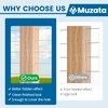 Muzata 120PCS Stainless Steel T316 Protective Sleeves Cable Railing Kit