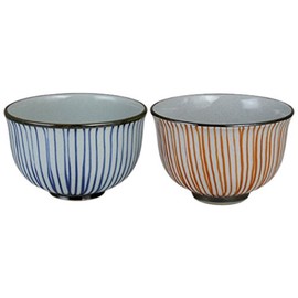 Rice Bowl: Arita-yaki, Sensuji (2-piece set), Japanese Pair Bowl Pottery/Size (Φ13.2 x 8.4/No: 813781)
