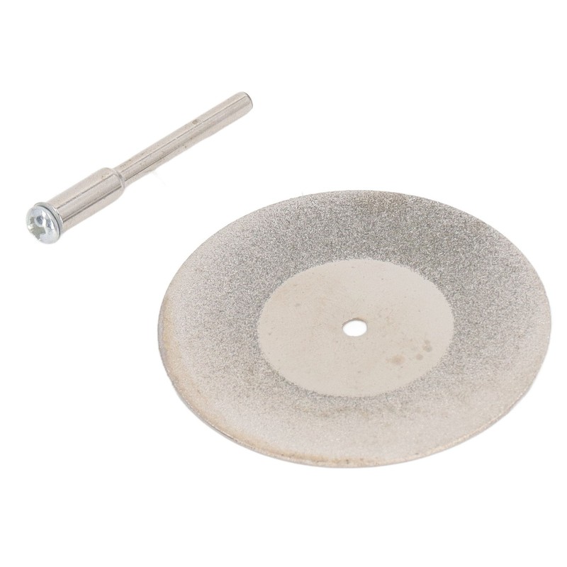 10PCS Thin Diamond Cutting Disc with Rod Round Grinding Sanding