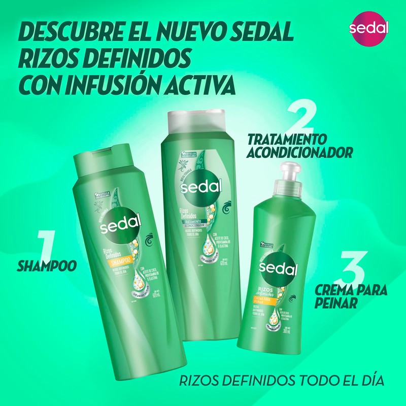 Shampoo Sedal Rizos Definidos 620 ml