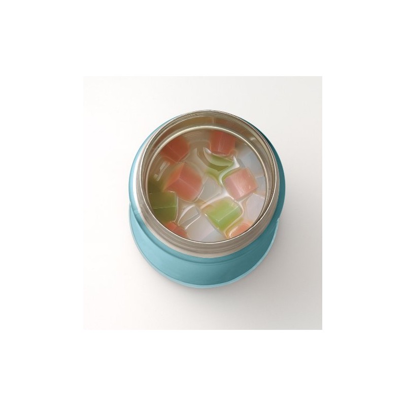 Zojirushi Stainless Steel Food Jar, 25 oz Aqua Blue