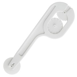Ateco Fondant Cutter & Embosser, 3 Interchangeable Wheels, Food Grade Plastic,White