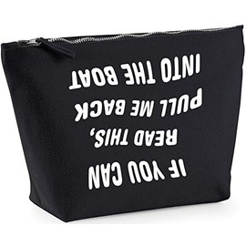 Hippowarehouse If You Can Read This, Pull Me Back Into The Boat (Printed upside down) printed make up cosmetic wash bag 18x19x9cm