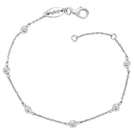 Engelsrufer Women's Moonlight Bracelet, 925 Sterling Silver / White Cubic Zirconia, Rhodium Silver