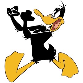 DAFFY DUCK FIGHTER STICKER LAPTOP STICKER BUMPER STICKER WINDOW STICKER LAPTOP