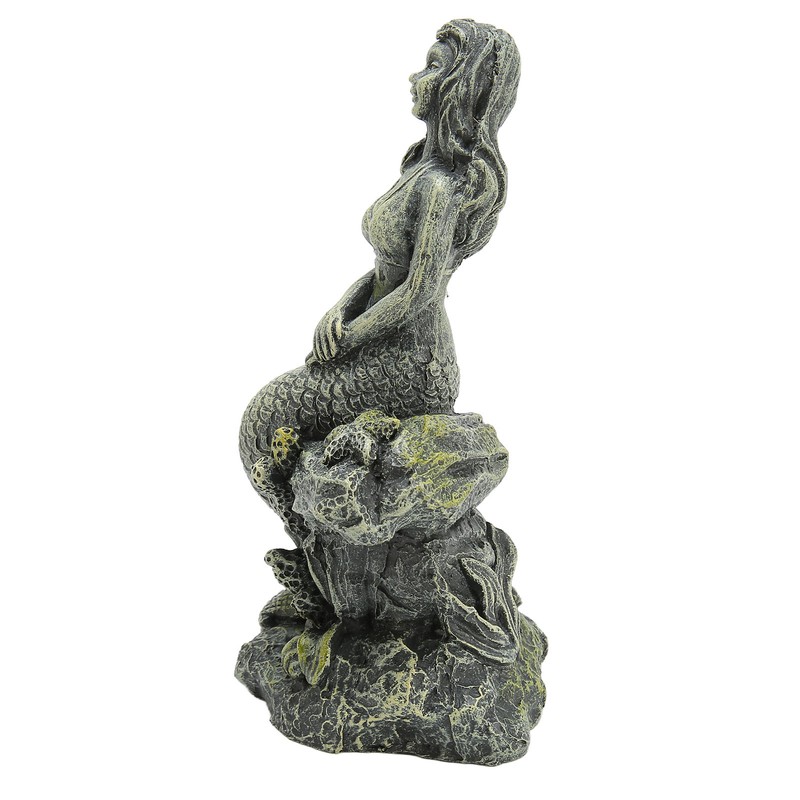Aquarium Mermaid Statue Safe Resin Beautiful Fish Tank Mermaid Decor