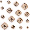 Leopard Print Cat Eye Toe Press on Nails Short Square