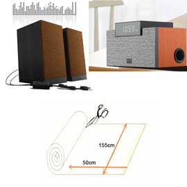 Flushbay Speaker Grill Cloth Brown Speaker Fabric Cover Material Vintage Dustproof Home Speakers/Media Cabinet/Stage Speakers/KTV Boxes Repair Fabric 19.7"x61.02" (Light Brown)