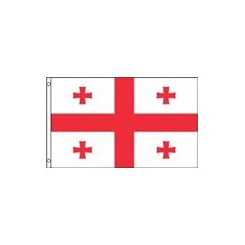 Georgia (Country) Polyester Flag (3x5ft)