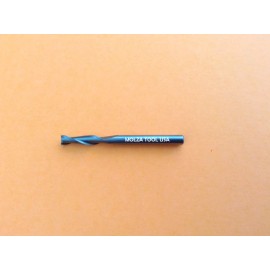 MOLZA TOOL CARBIDE UPSHEAR 1/8" DIAMETER 1/2 LOC WOOD ROUTER BIT 1.5" LONG PLASTIC UP CUT