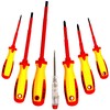 S&R Isolated Screwdrivers Electricians Set VDE-Tested (German Electrical Engineering Association),