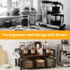 HOYWOUL Tea Bag Coffee Bar Organizer,Teabag Holder & Coffee Station