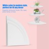 xuuyuu Corner Wall Shelves 3 Pieces Fan Shelf Wall Shelf