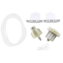ENET 38mm Roller Blind Fittings Replacement Repair Kit Curtain Accessories Blinds Roller Shade Cluth Bracket 2M Bead Chain,White