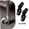 WOONEKY Heavy Duty Caster Wheels Silent Furniture Castor Small Castor