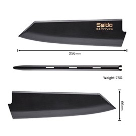 Seido Knives 10-Inch Kiritsuke Knife Cover - Walnut Magnetic Sheath for Blade Protection and Edge Preservation, Compatible with All Kiritsuke Knives up to 10 Inches