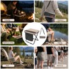 Soly Portable Folding Stool,14.2"Collapsible Camp Stool with Storage Pocket
