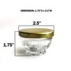 Caviar Line Small Mini Glass Jars With Tin Lids -