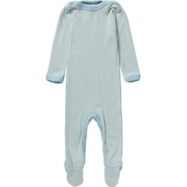 Baby sleepsuit with press studs, wool silk, colour: angel / nature, size EU 50/56 - EU 86/92 (UK 0 months - 24 months) - 86/92